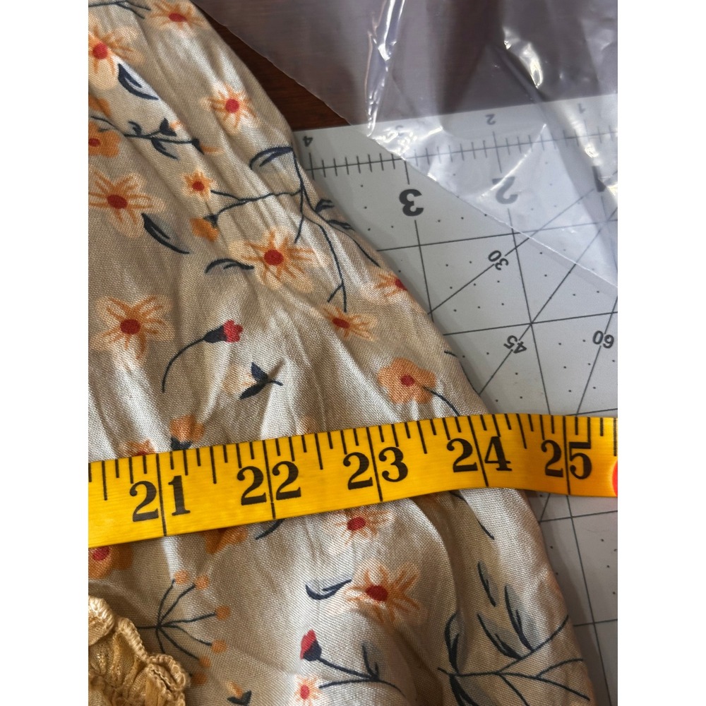 Young Threads Floral Patchwork Maxi‎ Skirt Ruffle… - image 10